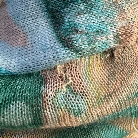 Chico’s paisley floral ramie blend open front cardigan fit like size L - Picture 8 of 8